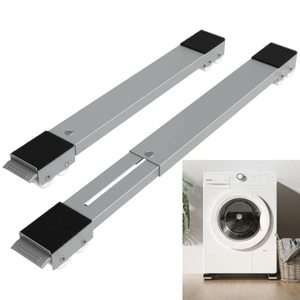lot 1258 image: Appliance Rollers Appliance Wheels, 19-30 inch Extendable Furniture Dolly Mobile Roller, Load 660lb Refrigerator Roller Heavy Duty Sliders Mover Base for Dishwasher, Washer, Dryer (Grey) Retail $26.07