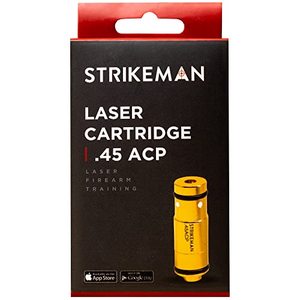 lot 1268 image: Strikeman .45 ACP Dry Fire Laser Training Cartridge - Great for Target Shooting Practice with Pistols, Made for The Firearm Training System - Red Laser Cartridge Only Retail $62.89