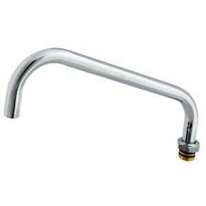 lot 1279 image: T&S Brass 5SP-14 Nozzle, Swing, 14 Length, 34-27UN Laminar Outlet Device, Chrome Retail $28.49