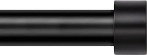 lot 1284 image: Curtain Rods for Windows 66 to 120, 1 Inch Black Curtain Rod Set, Heavy Duty Drapery Rods with Adjustable Curtain Rods, Outdoor Modern Curtain Rod with Simple End Caps, 32-120, Black Retail $25.33