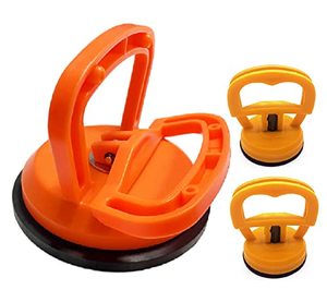 lot 1294 image: Car Dent Puller Suction Cup (2 Small  1 Large), Car Body Paintless Dent RepairDent Removal Tool, Handle Lifter for Glass, Tiles, Mirror Retail $11.29