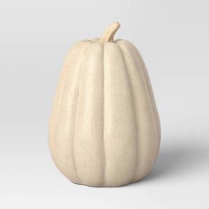 lot 1330 image: Large Ceramic Gourd Pumpkin Cream - Threshold retail $15
