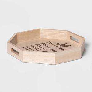 lot 1340 image: Harvest Happy Fall Wooden Serving Tray - Hyde & EEK Boutique�� retail $20
