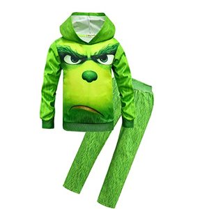 lot 1349 image: Debispax Green Hoodies Set Halloween Green Monster Cosplay Costume For Kids