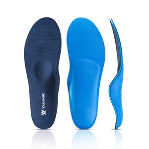 lot 1391 image: WAKI HOME Orthotics InsolesInsertsPads with Arch Supports for Flat Feet,Plantar Fasciitis,Feet Pain,Pronation,Heel Pain (US Men 9-9 12-Women 11-11 12 (11.02)(280MM)) Retail $16.68