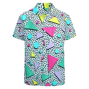 lot 1392 image: Artsadd 80s 90s Hawaiian Shirt for Men Vintage Button Down Short Sleeve Big and Tall Shirts Aloha Beach Shirts Funny Party Disco Outfits XL Retail $27.16