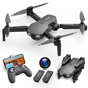 lot 6136 image: NEHEME NH525 Foldable Drones with 1080P HD Camera for Adults, RC Quadcopter WiFi FPV Live Video, Altitude Hold, Headless Mode, One Key Take Off Kids or Beginners 2 Batteries, Upgraded Version