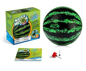 lot 24063 image: Watermelon Ball The Original Pool Toys for Kids Ages 8-12 - 9 Inch Pool Ball for Teens, Adults, Family - Pool Games, Pool Toys, Fun Swimming Pool Games, Water Football, Tag, Diving and Beach Ball Play