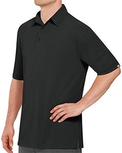 lot 24084 image: Red Kap Mens Size Big-Tall Professional Polo Shirt, Black, 3X-Large