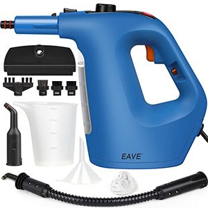 lot 24095 image: Handheld Steam Cleaner, Steamer for Cleaning, with Steam Lock Button for Hands-free Steaming, Continuous Steam with Unlimited Use Time, 120 Pressurized Steam, Full Accessory Set for Home, Bathroom