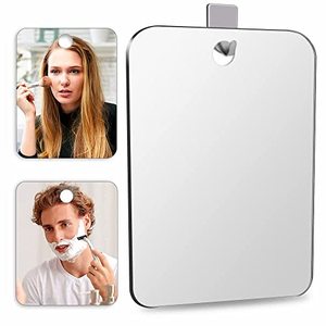 lot 24126 image: Shower Fog Free Mirror Shave (Medium 2 Pcs 6x4) Shower Mirror Fogless for Shaving,Unbreakable Anti Fog Mirror,Portable Handheld Mirror, Frameless Plastic Makeup Mirror, Bathroom Wall Mirror Hanging