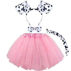 lot 24133 image: Spooktacular Creations Girls Dalmatian Costume Set with Tutu, Ears Collar, Tail, Puppy Dog Costume for Girls, Masquerade, School Role Playing, Halloween Costume Part
