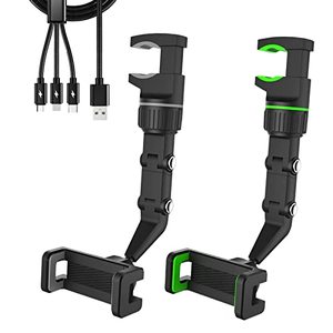 lot 24178 image: snow keychain Rear View Mirror Phone Holder, Car Phone Holder Mount, Rearview Mirror Phone Holder for Car, 360 Rotating Car Phone Holder, Multifunctional Phone Holder for Car(GreenGeryLines)