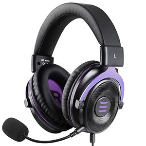lot 24181 image: EKSA E900 Headset with Microphone for PC, PS4,PS5, Xbox - Detachable Noise Canceling Mic, 3D Surround Sound, Comfort Sturdy, Wired Headphone for Gaming, Computer, Laptop, Switch, Handheld (3.5MM Jack)
