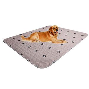 lot 24183 image: SincoPet Washable Dog Pee Pads with Puppy Grooming Gloves,Puppy Pads,Reusable Pet Training Pads,Large ,Waterproof Pet Pads for Dog Bed Mat,Super Absorbing Whelping Pads,47x47 Inch (Pack of 2)