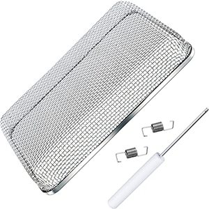 lot 24184 image: Tatuo Flying Insect Screen RV Furnace Vent Cover Water Heater Vent Cover Stainless Steel Mesh with Installation Tool (8.5 x 6 Inch)
