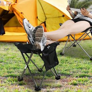 lot 24216 image: Roptat Camping Stool,Portable Folding Compact Lightweight Stool Seat for Camping Fishing Hiking Gardening Outdoor Walking Backpacking Travelling and Beach with Carry Bag