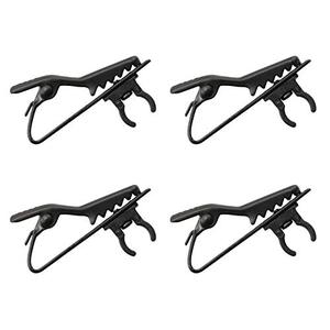 lot 24239 image: WHYHKJ 3pcs Metal Black Lapel Microphone Clip for Lavalier Lapel Microphone, 6mm