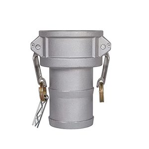lot 24247 image: Quafwia 2 pcs Aluminum cam lock fittings (3 part C) cam lock fittings cam & groove hose fittings, Female coupler Hose Tail with Camlock Gasket Assembled Inside (3)