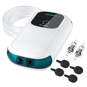 lot 24253 image: KEDSUM Battery Aquarium Air Pump, Quietest Rechargeable and Portable Fish Aerator Pump with Dual Outlets for Fish Tank, Outdoor-Fishing, Fish Transportation and Power Outages (visible use)