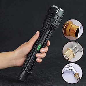 lot 24287 image: Srupiomg Basin Wrench 8-in-1 Faucet and Sink Installer Sink Tools Multifunctional Wrench Plumbing Tool Installation Pipe Extractor faucet wrench for tight spaces For Toilet BowlSinkBathroomKitchen