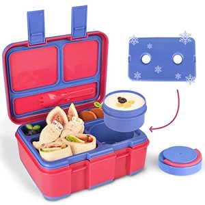 lot 24293 image: Genteen Premium Kids Lunch Box - Kids Chill Bento Box with 3 Compartments and Removable Ice Pack for Meals and Snacks, Toddler Lunch Box for Daycare,School,Leak-Proof,BPA-free,Dishwasher Safe-Fuchsia