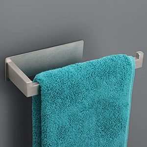 lot 24324 image: Vanloory Hand Towel Holder, Strong Self Adhesive Hand Towel Ring, Thicken SUS304 Stainless Steel Hand Towel BarRack, No Drilling Modern Hand Towel Hanger (Brushed Nickel, 9 in)