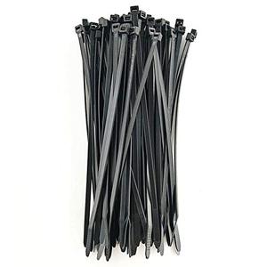 lot 24333 image: HS 14 Inch Plastic Wire Zip Ties UV Resistant for Fencing Camping Outdoor Purpose,50 LBS Strength Heavy Duty Long Cable Tie Wraps 14 Black