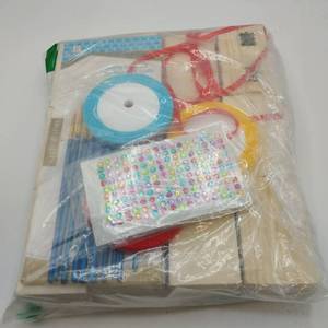 lot 24485 image: 12 Pack Unfinished Pine Wood Treasure Chest with Hinged Lid 3.5 x 2.2 x 1.9 Inch Wooden Treasure Boxes with 10 Paint Brushes 5 Self Adhesive Rhinestone Stickers 3 Silk Ribbons for DIY Crafts  unsure if stickers included 