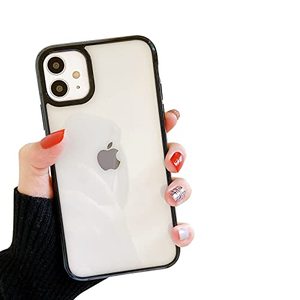 lot 24528 image: ZTOFERA Crystal Clear Case for iPhone 12iPhone 12 Pro 6.1,Cute Girls Transparent Soft Ultra Slim Anti-Scratch Bumper Protective Cover for iPhone 12iPhone 12 Pro 6.1 Black
