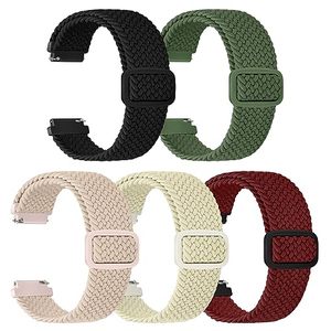 lot 24547 image: VNDAPT 20mm Elastic Braided Band Compatible with Samsung Galaxy Watch 5 40mm 44mm, Galaxy Watch Classic Adjustable Stretchy Sport Strap for Galaxy Active 2 40mm 44mmWatch 3 41mm