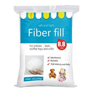 lot 24569 image: BUTUZE Polyester Premium Fiber Fill, High Resilience Fiber, Stuffing for Small Dolls Part Pillow Comforter DIY, 250g8.8oz, Recyclable  quantity not verified 