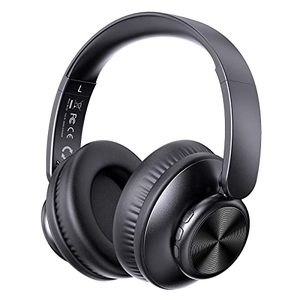 lot 24575 image: V8 Wireless Bluetooth Headphones Over Ear, 80 Hours Playtime Wireless Headphones with Deep Bass,Lightweight Foldable Headphones Built-in Mic,HiFi Stereo Sound for Travel Work Laptop PC Cellphone