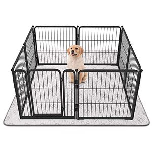 lot 24602 image: FXW Washable Pee Pads for Dogs(Playpen not Included), 71 x 71 Puppy Pads with Super Absorbent, Specifically Designed for 324045inch 8 Panels Dog Playpen, Square