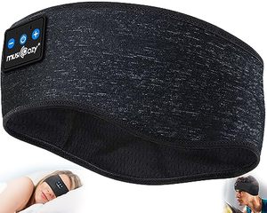 lot 24617 image: MUSICOZY Sleep Headphones Bluetooth 5.2 Headband, Sports Wireless Earphones Music Sleeping Eye Mask Earbuds with HD Stereo Speaker for Mom Women Men Teen Running Cool Gadgets Unique Gifts
