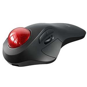 lot 24625 image: Wireless Trackball Mouse, Rechargeable Ergonomic Design, Index Finger Control with 5 Adjustable DPI, 3 Device Connection (Bluetooth or USB), Compatible for PC, Laptop, iPad, Mac, Windows, Android