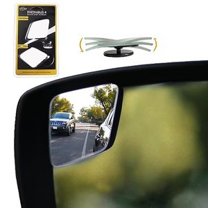 lot 24656 image: Rhombus 4000 Car Blind Spot Mirror by Safe View Company - Change Lanes w Confidence, Frameless HD Convex Glass, Seamlessly Contours to Rear View Side Mirrors, Peel & Stick (2Pack)