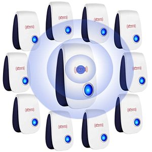 lot 24673 image: Ultrasonic Pest Repeller Repellent for Pest Control Electronic Insect Repellent Mosquito Repeller Indoors Pest Control Bug Plug in for Mosquito, Roaches, Mice, Spider, Ant, Pet-Friendly,10 Pack