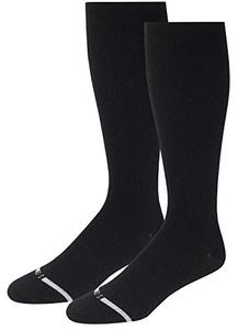 lot 24674 image: Dr. Shams Merino Wool Compression Knee High Socks Ideal for, Hiking, Travel-Sports-Nurses-Reduces Swelling (Black, LargeX-Large)