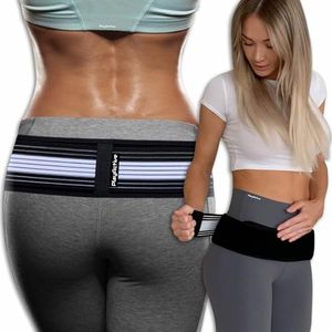 lot 24683 image: PlayActive Sacroiliac SI Joint Hip Belt - Lower Back Support Brace for Men and Women - Pelvic Support Belt - Trochanter Belt - Sciatica Pelvis Lumbar Hip Pain Relief (Regular)