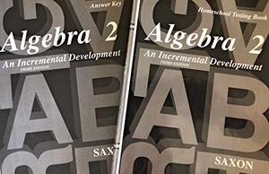 lot 24717 image: Saxon Algebra 2 Homeschool Testing Book