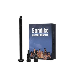 lot 24726 image: Sondiko Butane Nozzle - Butane Lighter Refill Adapter, Release and Refill Gas Adapter, Gas Refill Adapter for Short Nozzles Butane Tank, Butane Torch, Butane Lighter(Black)