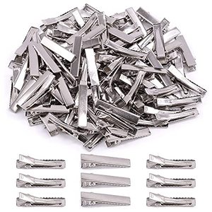 lot 24756 image: Mardatt 200Pcs 1.25 inch 3.2 cm Alligator Hair Clips Bulk Silver Single Prong Hair Clips For Bows Making Hair Pins For Sectioning Hair Styling And Sectioning Hairdressing DIY Crafts
