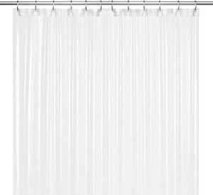 lot 24760 image: LiBa Bathroom Shower Curtain Liner - Waterproof Plastic Shower Curtain Premium PEVA Non-Toxic Shower Liner with Rust Proof Grommets Frosted 10G Heavy Duty Bathroom Accessories 72x78