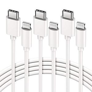 lot 24798 image: iPhone 14 Fast Charger Cord 3 Pack 6ft USB C to Lightning Cable - MFi Certified PD2.0 Charging Cable - Type C Port Support Quick Charge Sync for iPhone 14 13 12 Mini Pro Max 11 SE(2020) X XS 8 AirPod