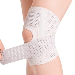 lot 24803 image: Galvaran Knee Brace with Side Stabilizers Relieve Meniscus Tear Knee Pain ACL MCL Arthritis,Joint Pain Relief, Breathable Adjustable Knee Support Suitable for Men and Women with Sports Injuries  USED 