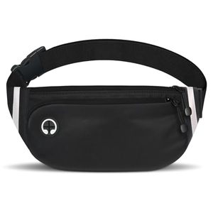 lot 24827 image: Fanny Packs for Women Men, Fashion Waist Pack with Waterproof & Reflective Strip, Lightweight Running Belt Bag with Adjustable Strap, Crossbody Waist Bag for Hiking Cycling Walking Traveling(Black)