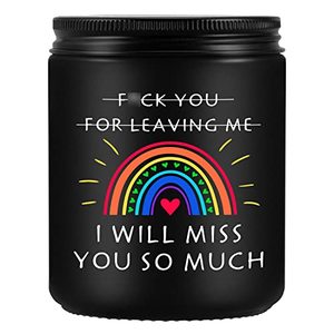 lot 24868 image: SOGLIM Scented Candles - Going Away Gifts for Coworker, Boss - Farewell Gifts, Miss You Gifts, Coworker Leaving Gifts, Goodbye Gifts for Friend - Funny Co-Worker Candle, Boss Leaving Gifts