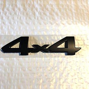 lot 24879 image: 1pc OEM 4X4 Emblem Badge 3D Logo Compatible with Rear Tailgate 2005-2018 4 X 4 (Black)