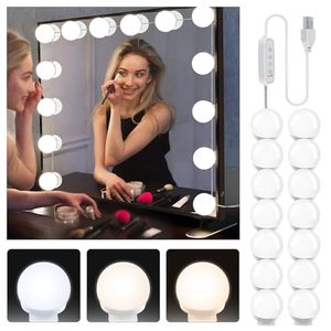 lot 24886 image: unable to test  YGS-Tech Dimmable Mirror Lights, Hollywood Style LED Vanity Mirror Lights with 14 Bulbs, USB Powered Vanity Lights for Mirror Dresser Bedroom Barbershop with 3 Color Modes, 10 Adjustable Brightness